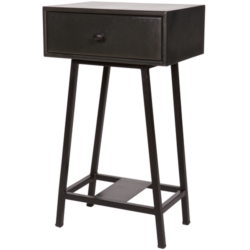 BePureHome sidetable Skybox- Hout/Metaal - Zwart - 70x45x30 - vtwonen shop