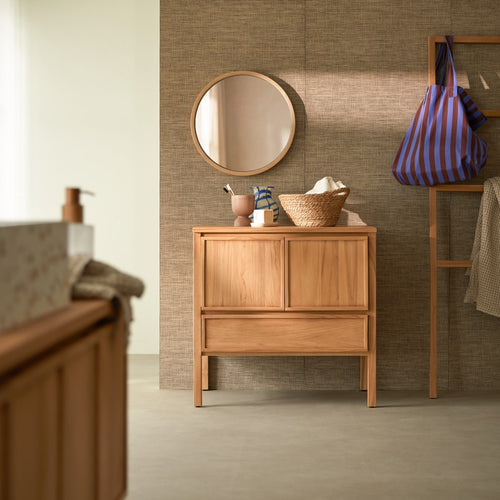 Tikamoon Teakhouten kast 80 cm - Naturel