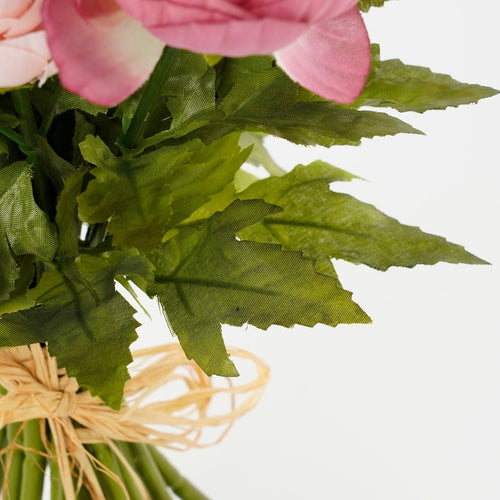Mica Decorations Ranonkels Kunstbloemen Boeket - H35 x Ø26 cm - Roze