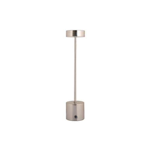 Leitmotiv tafellamp Ganar LED - zilver - Ø8cm - vtwonen shop