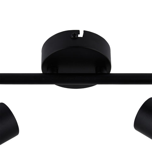 Lighto | Plafondspot zwart met smoke glas 2-lichts | Juna - vtwonen shop