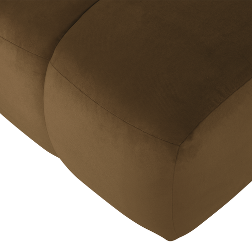 WOOOD poef Mojo - Velvet - Honinggeel - 45x84x64