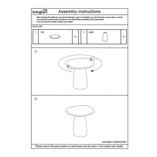 Brix salontafel Marron - beige - mangohout - 50cm - vtwonen shop