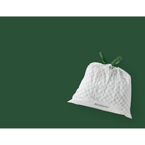 Brabantia PerfectFit afvalzak met trekbandsluiting, code R, 36 liter, 20 stuks/rol - White