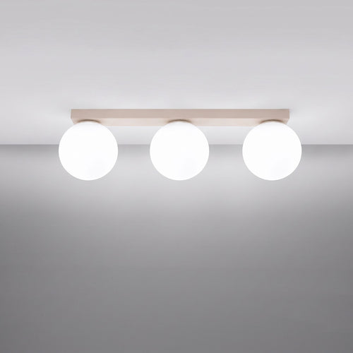 Sollux Lighting Plafondlamp YOLI 3 beige - 50x12x14,5cm