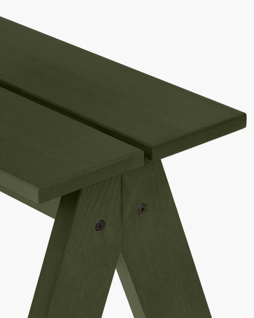 noo.ma Navo Bench - buitenbank van grenenhout, Forest Green