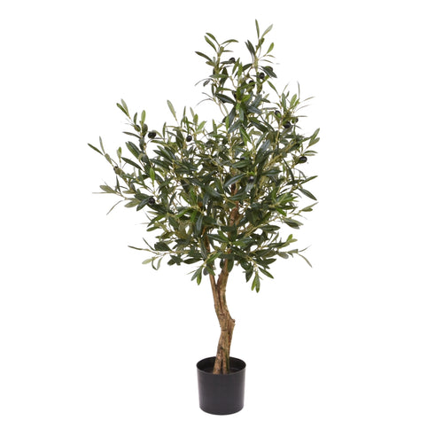 Maxifleur Olijf Kunstplant Deluxe op stam 95cm