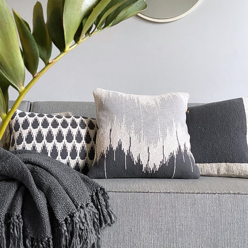 Malagoon plaid Leisteen - anthraciet - 125x150cm