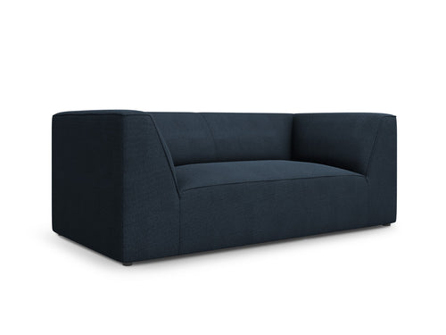 Micadoni Bank Ruby 2-zits, structurele stof, marineblauw - 93x174x69cm