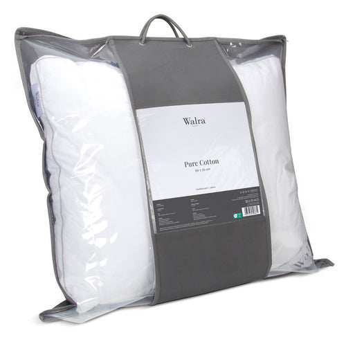Walra - Hoofdkussen Pure Cotton all seasons - 60x70 cm - Wit