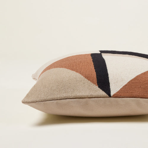 Madura Kussenovertrek Triago natuurlijk en zwart 40x40 cm