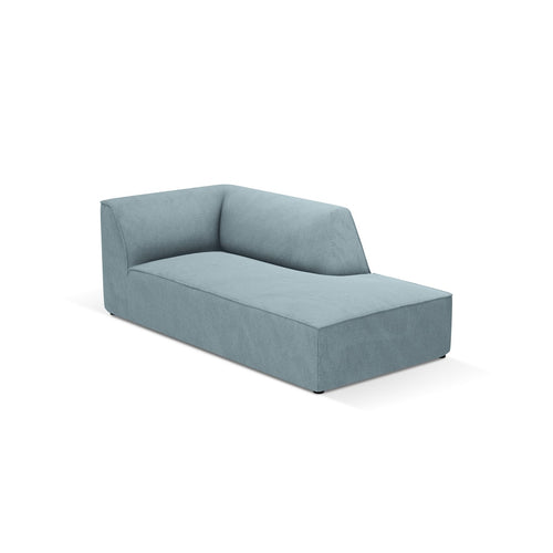 Cosmopolitan Design - Ligstoel rechts Siena ribfluwelen lichtblauw - 181x93x69cm