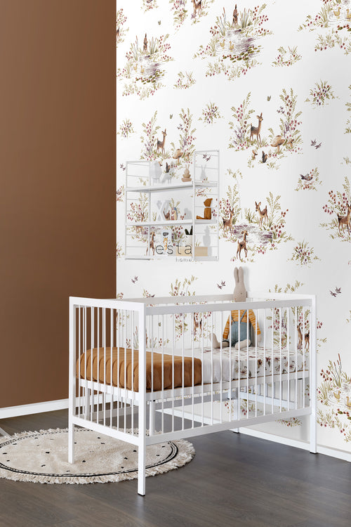 ESTAhome fotobehang hertjes bruin en terracotta - 200 x 279 cm - 159055 - vtwonen shop