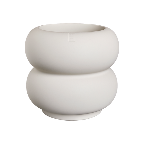 elho amber roll low 43 linnen wit | Bloempot |Premium statementdesign