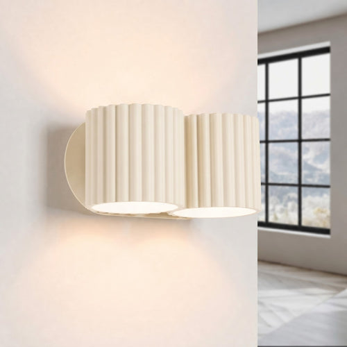 Sollux Lighting Wandlamp AURA 2 beige G9 - 21x12x10cm