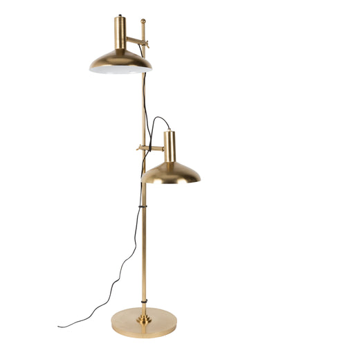 Dutchbone Karish Vloerlamp/ Staande Leeslamp Goud - vtwonen shop