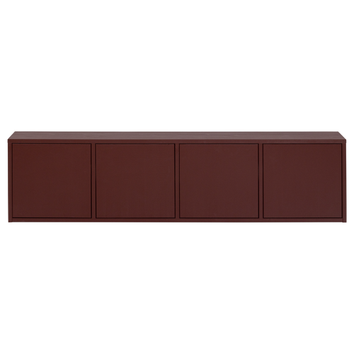 WOOOD tv meubel Merel - Grenen - Bordeauxrood - 49,5x198x39,5