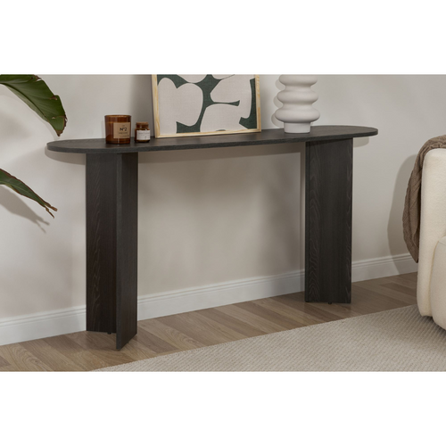 Calicosy - SIRA Design haltafel - Zwart hout - 35x150x75 cm