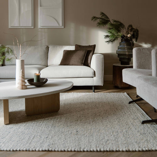 Mrcarpet wollen vloerkleed Gotland - beige - 240x340cm