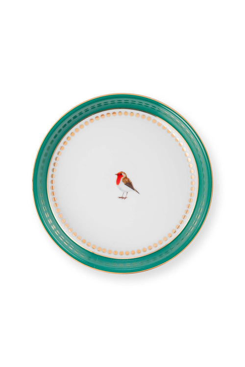 Pip Studio Theemok Set - Love Birds Medallion - Donkergroen - 300ml