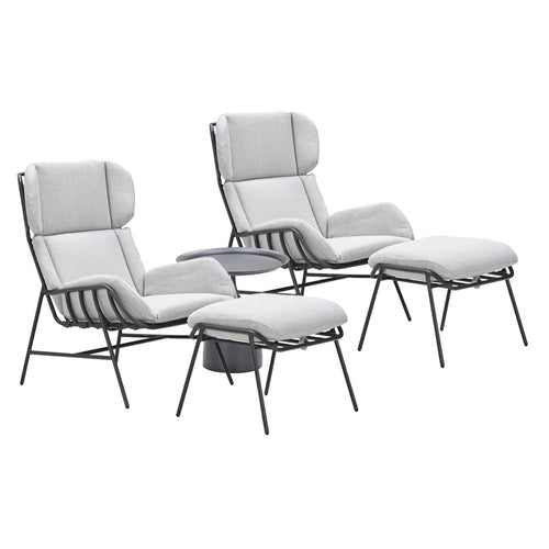 Garden Impressions loungestoelen Fresno - Mati donker grijs - 3-delig - vtwonen shop