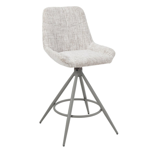 DÉJA Living Barkruk Senna - Greige - Draaibaar - Zithoogte 67cm - Set van 2 - vtwonen shop