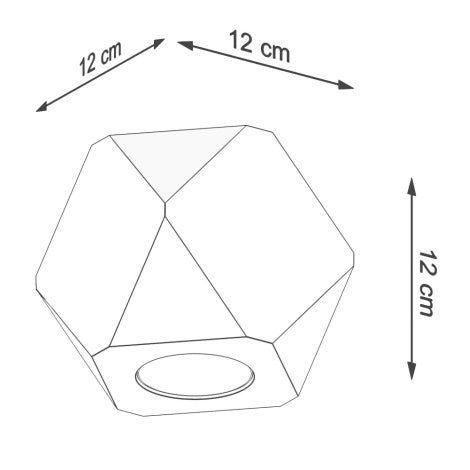 Sollux plafondlamp Woody - 1 lichts - 12  x 12   cm - bruin - vtwonen shop