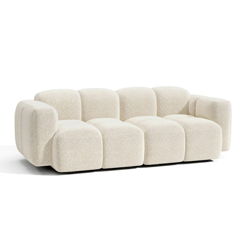 Premium Interiors - Modulaire bank MOSS - velours met structuur  180cm