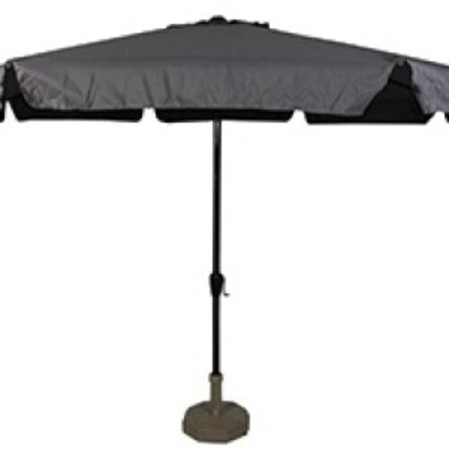 Lesli Living push-up parasol Libra - grijs - Ø350cm