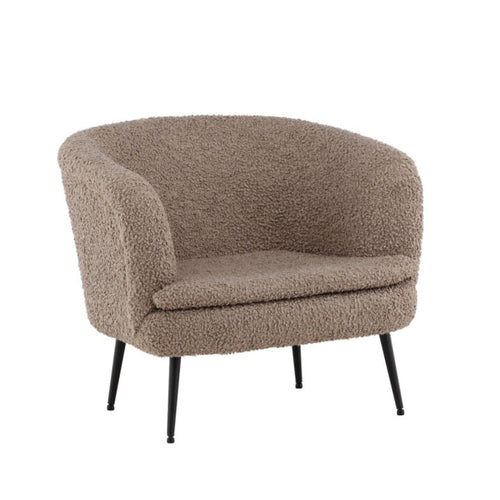 Rebellenclub fauteuil lomsjo - bruin - vtwonen shop