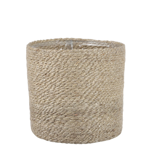 Mica Decorations Atlantic Plantenmand - H20 x Ø20 cm - Jute - Crème - vtwonen shop