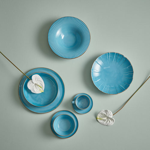 Bonbistro - Schotel 12cm blauw Collect - Set van 6