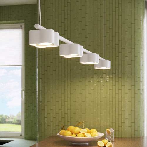 Sollux Lighting Kroonluchter OVIO 4 wit Gx53 - 122x12x208cm