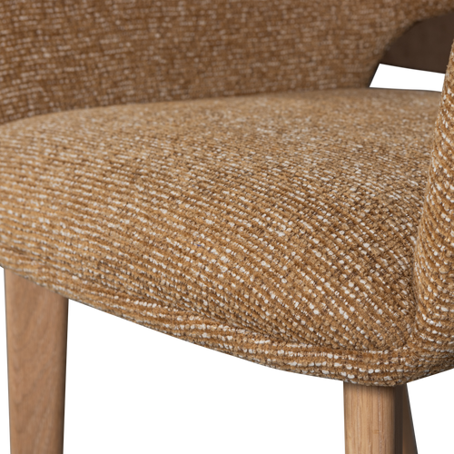 WOOOD eetkamerstoelen houten naturel poot Murat - Geel - Set van 2 - vtwonen shop