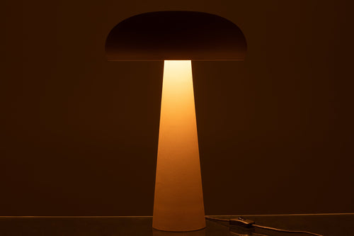 J-Line tafellamp - ijzer - taupe
