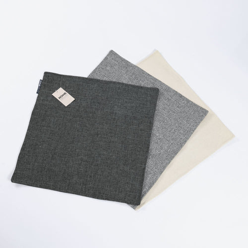 HOME DELUXE Linnen kussenhoes CHARM met kussenvulling - Beige