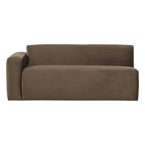 WOOOD 2-zits bank arm links Mojo Base - Velvet - Taupe - 74x185x97