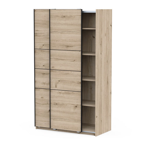 Calicosy - 2-deurs LINE - Licht hout 116,6x59,8x203 cm