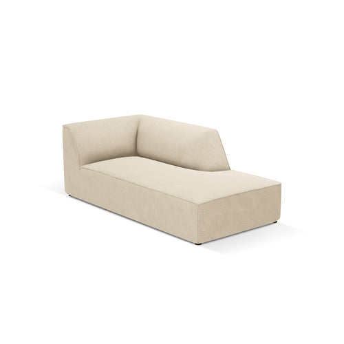 Cosmopolitan Design - Ligstoel rechts Siena ribfluwelen lichtbeige - 181x93x69cm