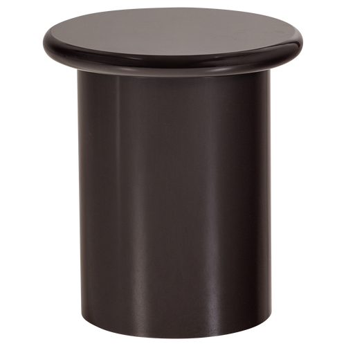 WOOOD bijzettafel Mavon - MDF Hoogglans - Donkerbruin - 45x40x40