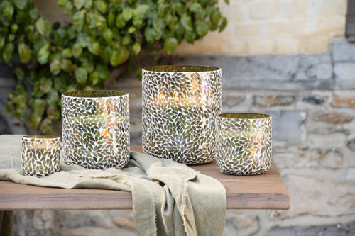J-Line geurkaars Tea & Herbs - glas - groen - XL - 150U