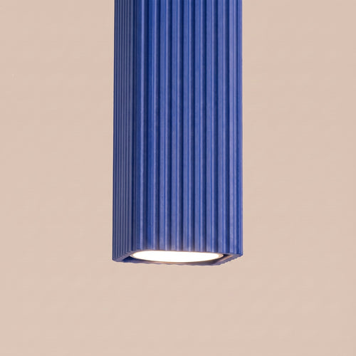 Sollux Lighting Hanglamp RAYO 3P ultramarijn - 20x20x108cm