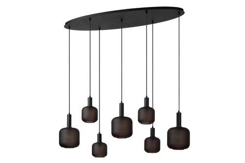 Lucide hanglamp ELOISE - 7xE27 - Zwart