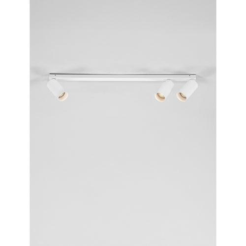 Nova Luce OSO Plafondspot met lichtbalk, zandwit, GU10, 3x10W