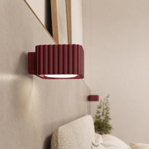 Sollux Lighting Plafondlamp RIFF 1 bordeaux Gx53 - 10x10x6cm