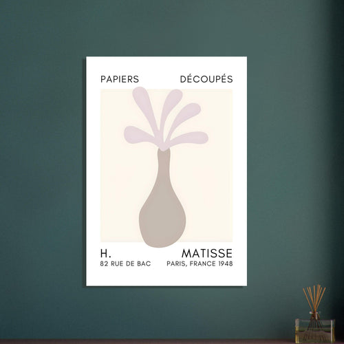 Artfulprints  Matisse - Ocean flower grey   poster 50x70 cm - vtwonen shop