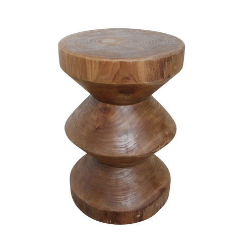 Forma teakhouten bijzettafel Rizo naturel - 30x30x45 cm