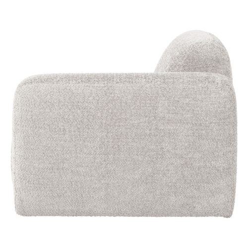 WOOOD 1-zits bank arm rechts Mojo Base - Wollig - Ecru - 74x105x97