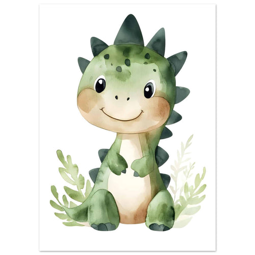 Artfulprints  Baby dino   poster 50x70 cm - vtwonen shop