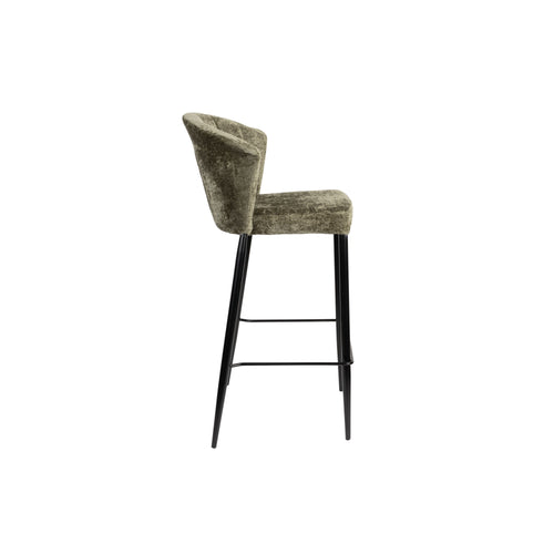 Dutchbone Georgia Barkrukken rugleuning 73 cm Groen - Set van 2